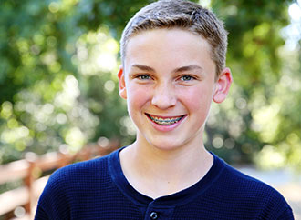 Braces Boy Smiling